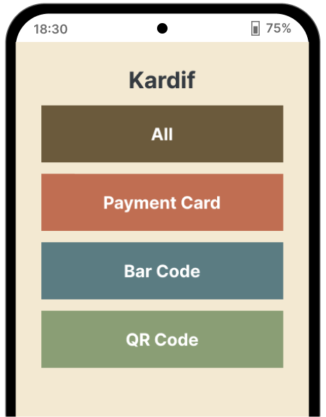 Kardif on Mobile Phone - view 2